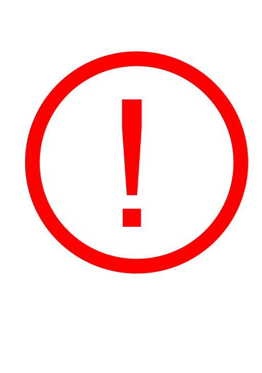 Red exclamation point